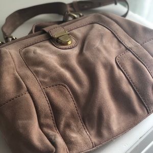 J crew suede handbag